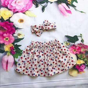 Handmade fabric skirt